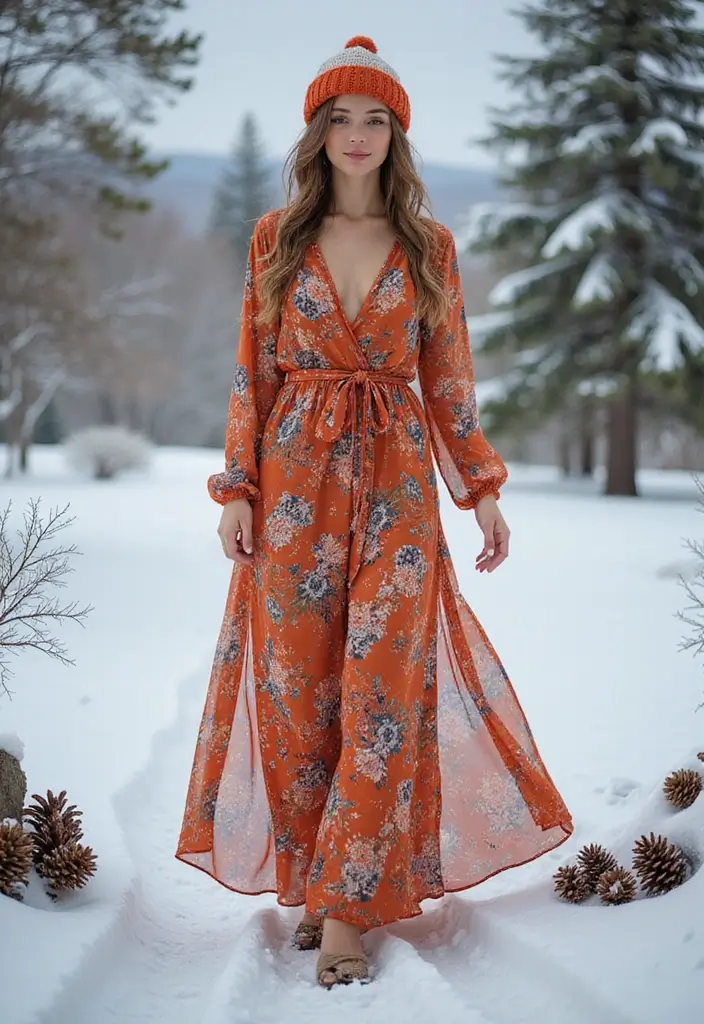 25 Casual Winter Dresses You Can Actually Wear Daily - 2. Long Sleeve Maxi Dress