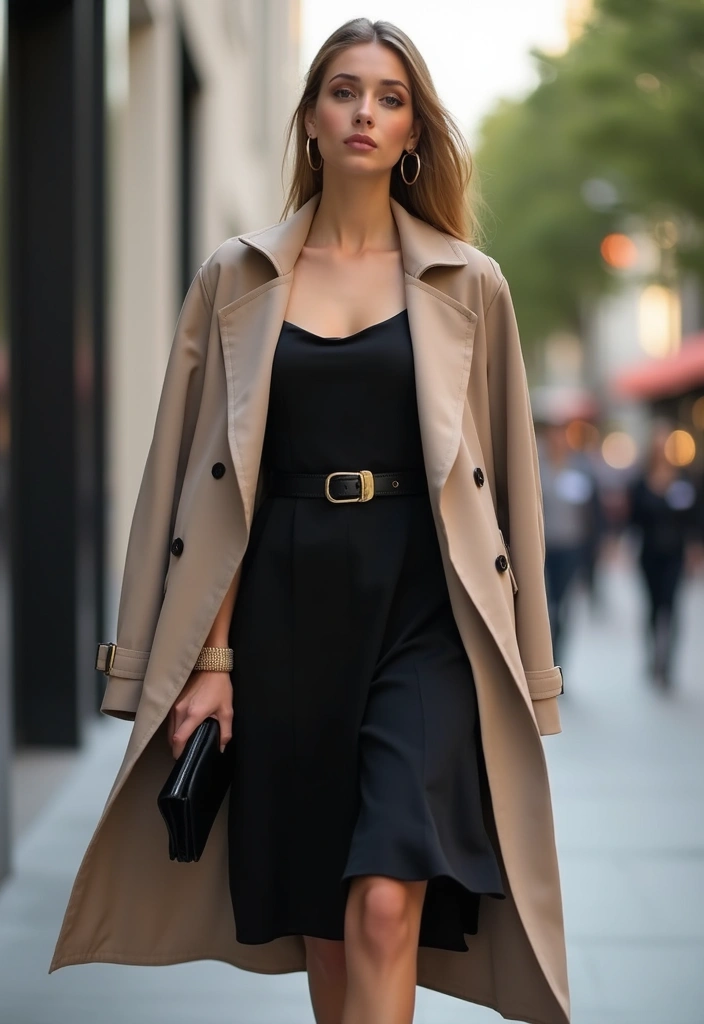 25 Chic Black Dress Outfit Ideas That Never Go Out of Style - 25. Sophisticated Layers