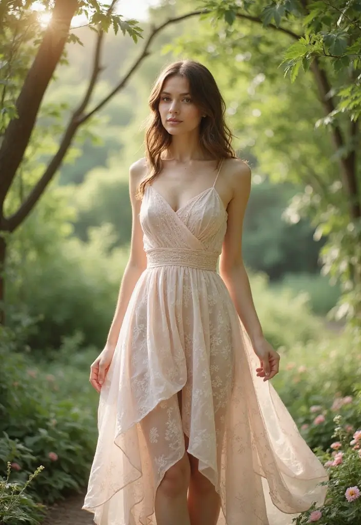 25 Chic Ways to Style Long Skirts and Dresses This Season - 13. Refreshing Silhouettes: Asymmetrical Cuts