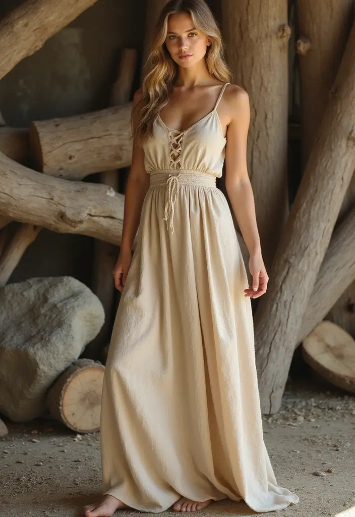 25 Chic Ways to Style Long Skirts and Dresses This Season - 3. Earthy Tones and Textures
