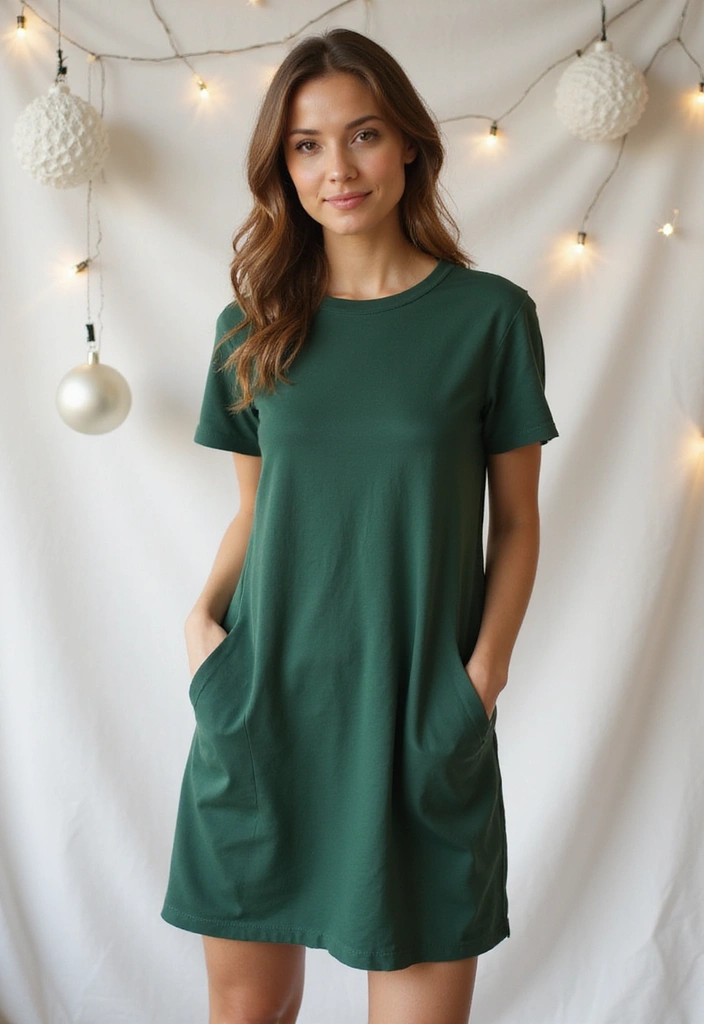 25 Christmas Party Dress Ideas That Wow Instantly - 3. Organic Cotton Shift Dress