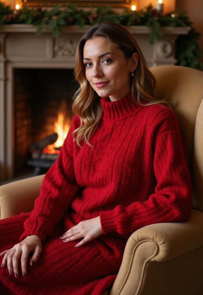 25 Christmas Party Dress Ideas That Wow Instantly - 5. Fair-Trade Knit Sweater Dress