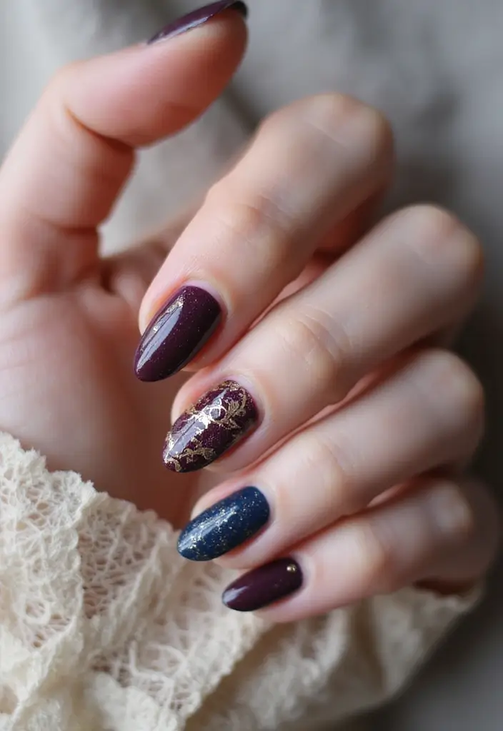 25 Classy Nail Art Designs That Look Expensive (But Aren’t) - 16. Vintage Glam