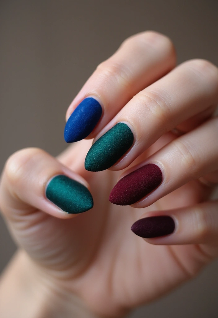 25 Classy Nail Art Designs That Look Expensive (But Aren’t) - 9. Textured Velvet Finish