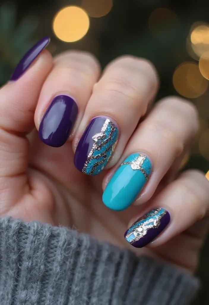 25 Festive Christmas Nail Ideas to Try This Holiday Season - 13. Non-Traditional Colors