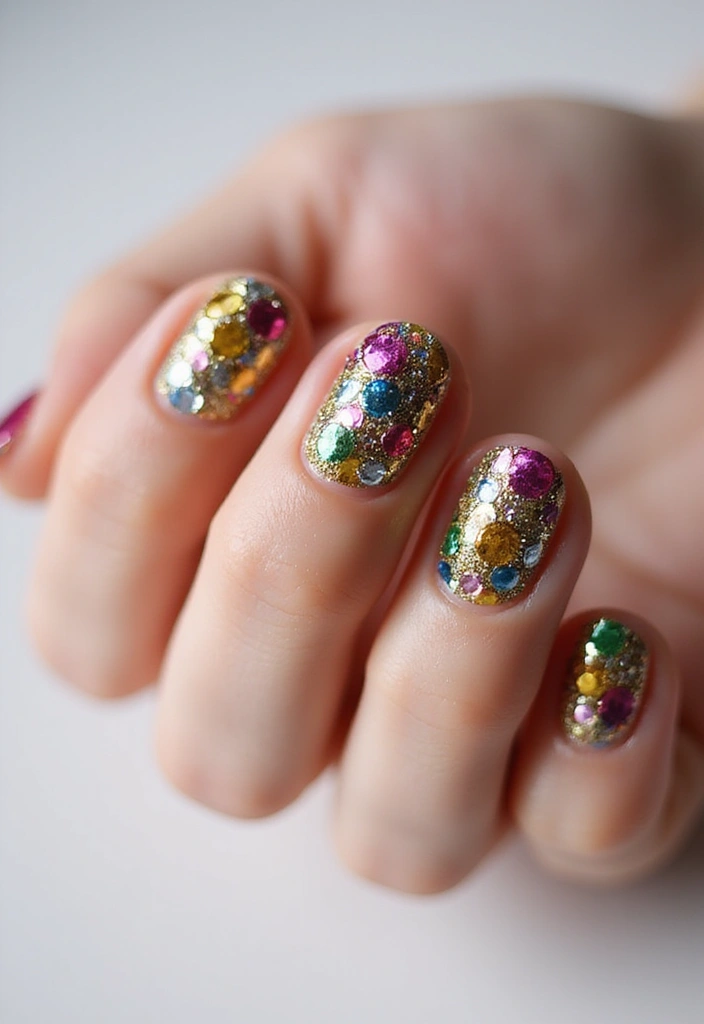 25 Festive Christmas Nail Ideas to Try This Holiday Season - 21. Sparkly Ornament Accents