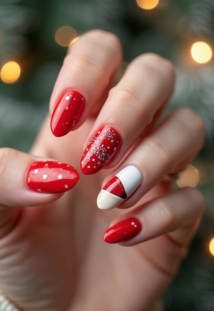 25 Festive Christmas Nail Ideas to Try This Holiday Season - 3. Santa’s Jolly Red