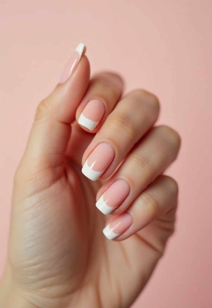 25 Short Nail Ideas That Are Easy and Stylish for Daily Wear - 2. Classic French Tips
