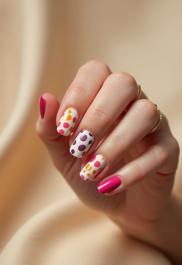 25 Short Nail Ideas That Are Easy and Stylish for Daily Wear - 8. Playful Polka Dots