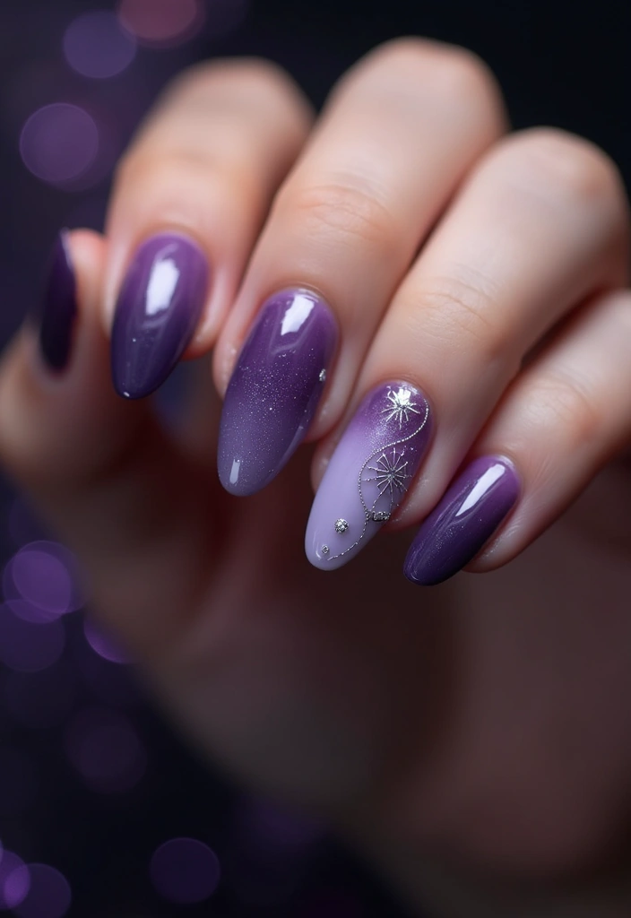25 Spooky-Chic Nail Designs for October Vibes - 12. Bewitching Ombre