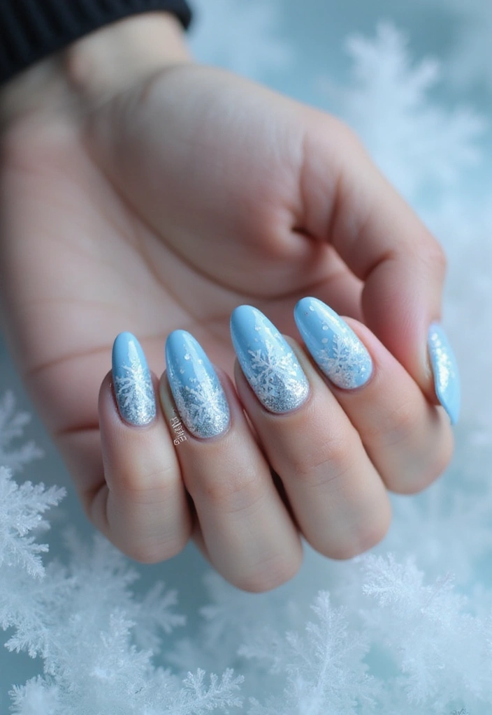 25 Spooky-Chic Nail Designs for October Vibes - 22. Frosty Halloween Designs