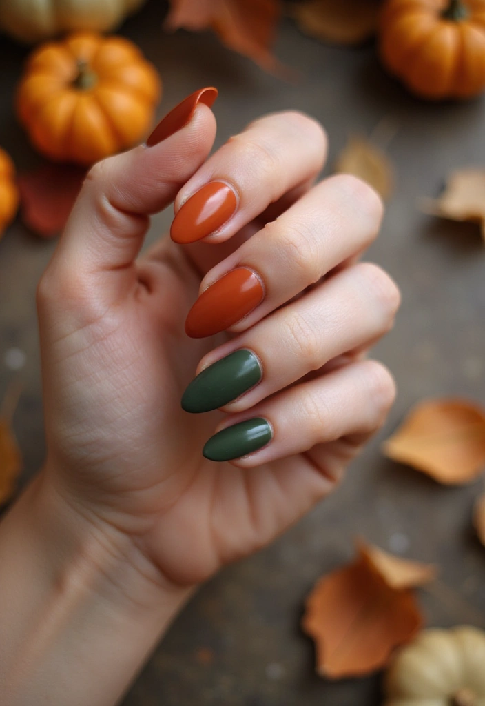 25 Thanksgiving Nail Designs That Match Your Feast Fit - 12. Warm Earth Tones
