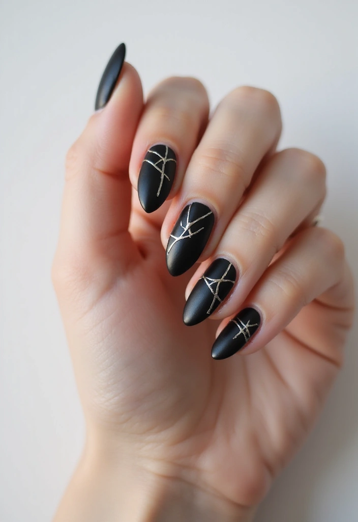 27 Classy Black Nail Ideas That Work Beyond Halloween - 10. Negative Space Black Nails