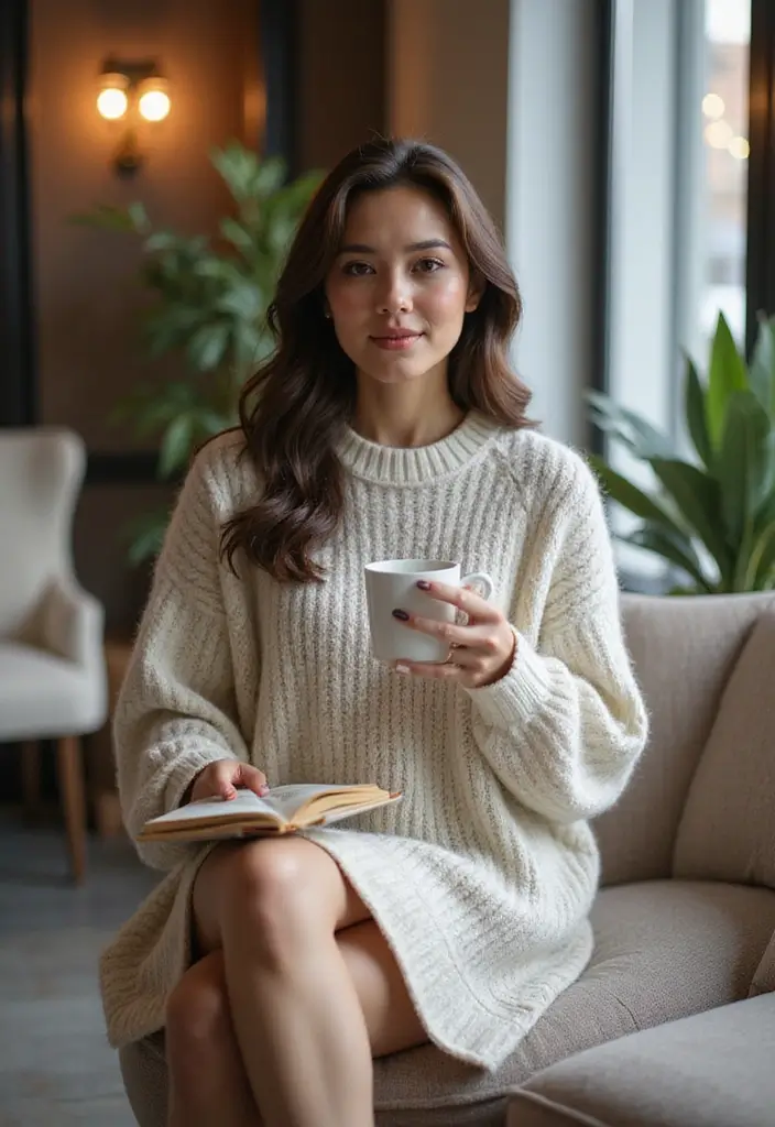 27 Classy Work Dress Ideas for an Effortless Office Look - 11. The Knitted Dress