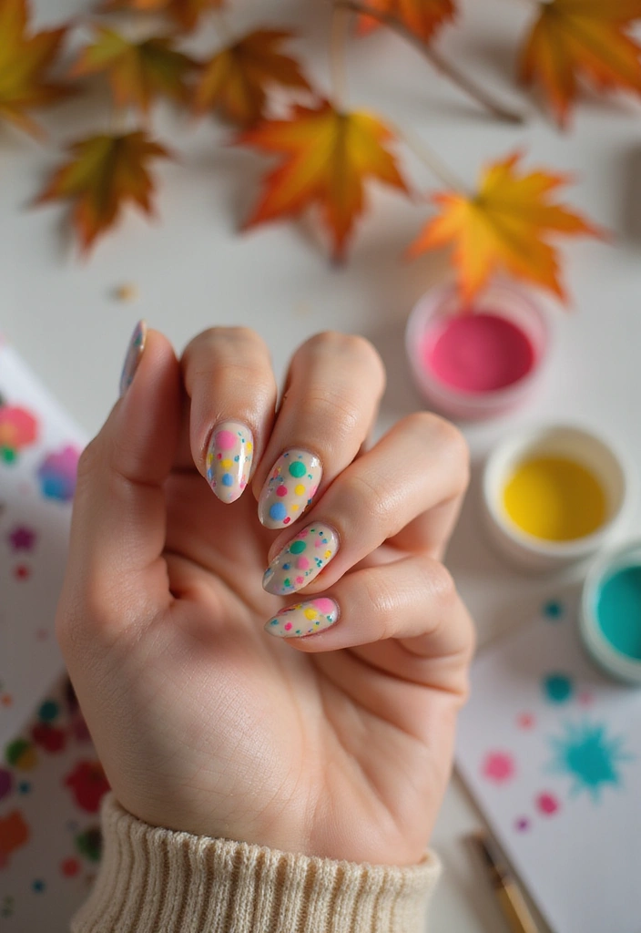 27 Fall Nail Designs to Welcome September in Style - 12. Whimsical Dots