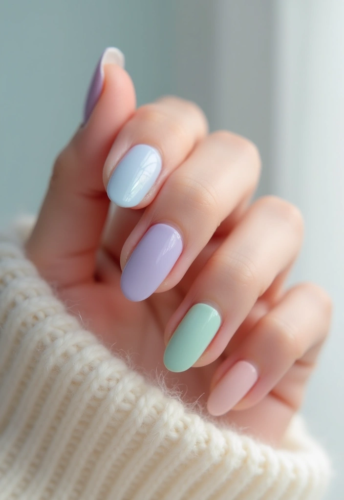 27 Fall Nail Designs to Welcome September in Style - 17. Frosted Pastels