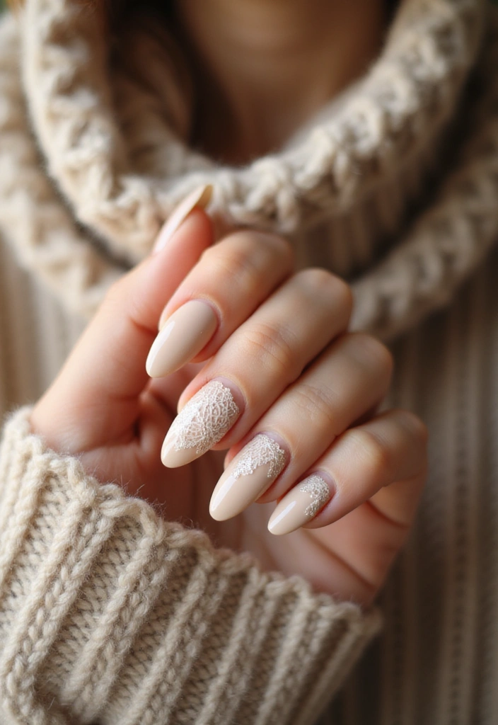 27 Fall Nail Designs to Welcome September in Style - 2. Cozy Knit Texture
