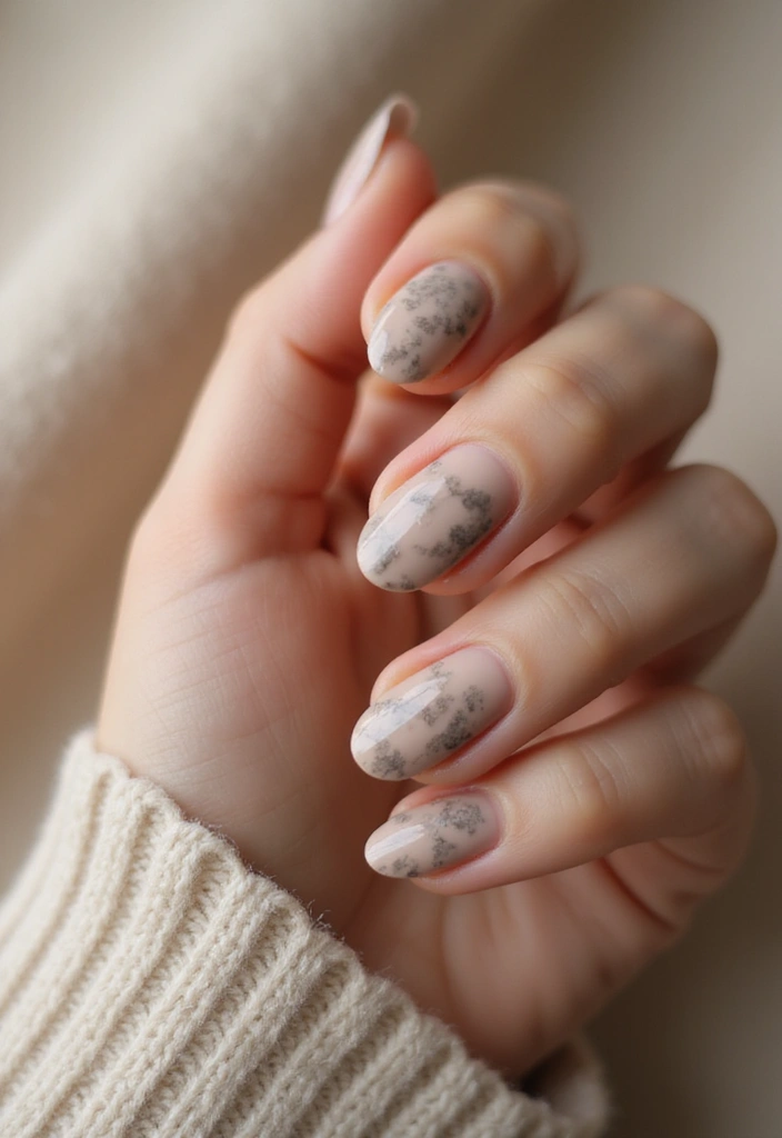 27 Fall Nail Designs to Welcome September in Style - 23. Mottled Neutrals