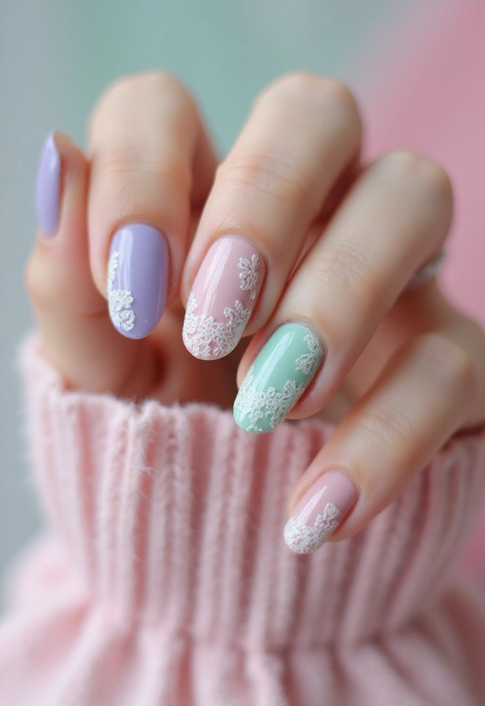 27 Stunning Nail Art Ideas That Will Be Everywhere This Fall - 13. Vintage Lace Designs