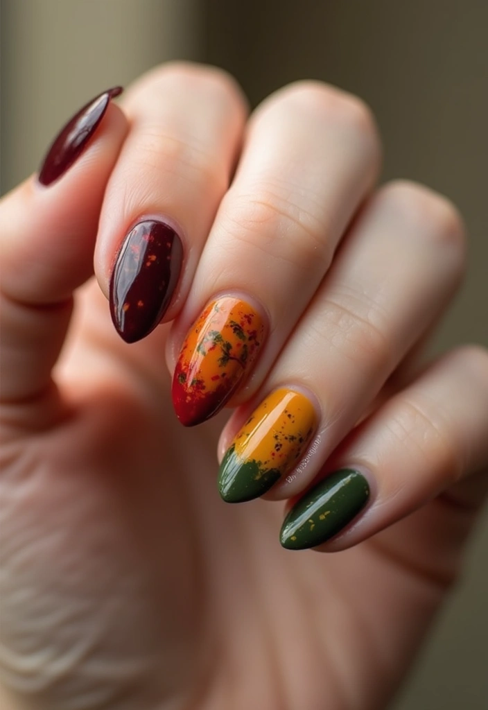 27 Stunning Nail Art Ideas That Will Be Everywhere This Fall - 19. Color-Blocked Nails