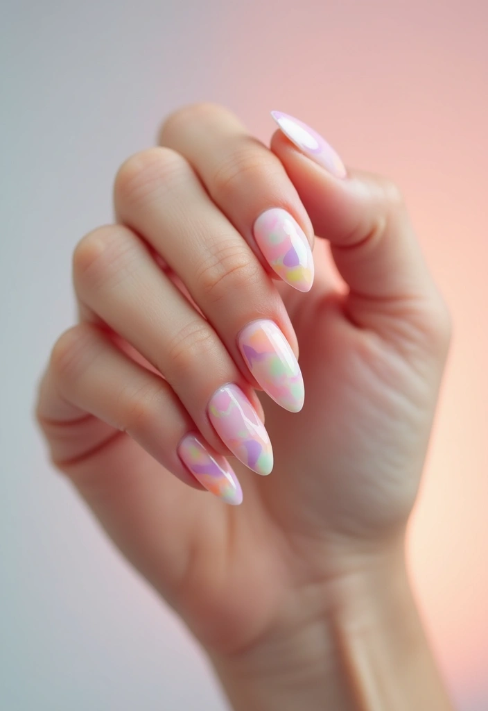 27 Stunning Nail Art Ideas That Will Be Everywhere This Fall - 22. Pastel Dreamy Waves