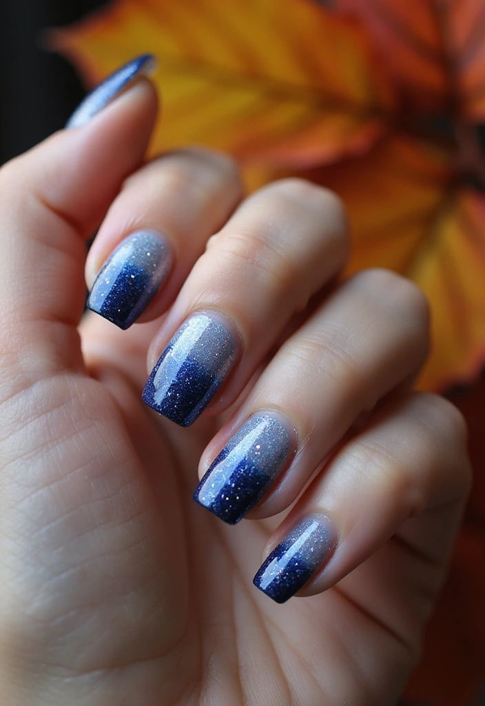 27 Stunning Nail Art Ideas That Will Be Everywhere This Fall - 25. Statement Glitter Gradient