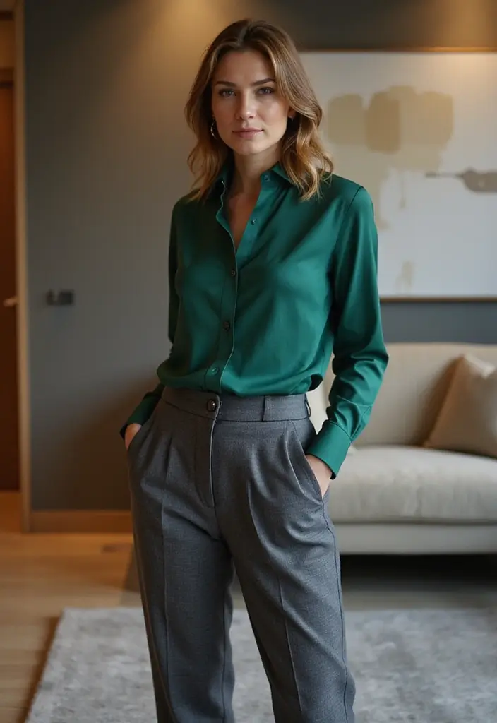 27 Wedding Guest Dresses That Wow Without Upstaging - 25. Tapered Pants and Elegant Top