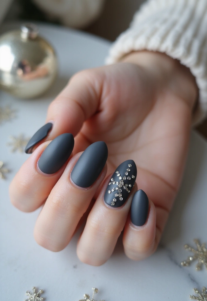 28 Bold Nail Colors You’ll Want to Try This Winter - 16. Charcoal Gray