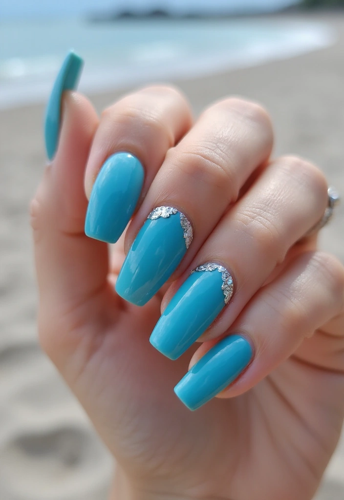28 Bold Nail Colors You’ll Want to Try This Winter - 22. Ocean Blue