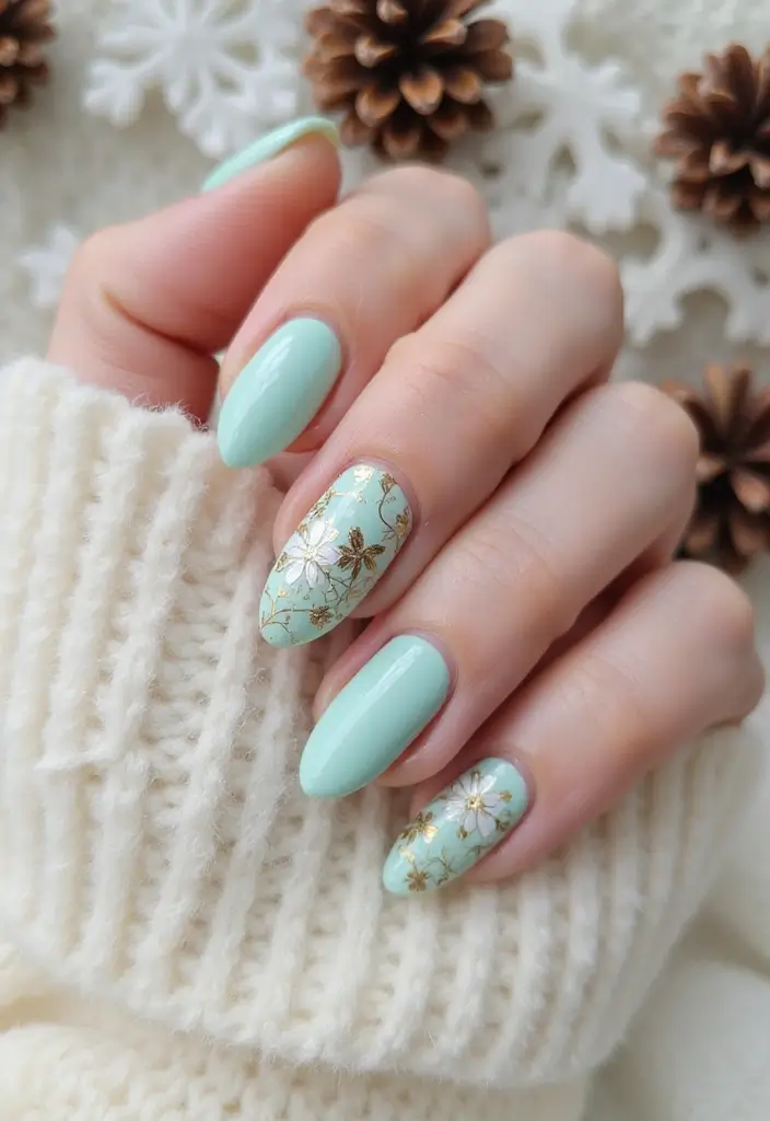 28 Bold Nail Colors You’ll Want to Try This Winter - 23. Light Mint