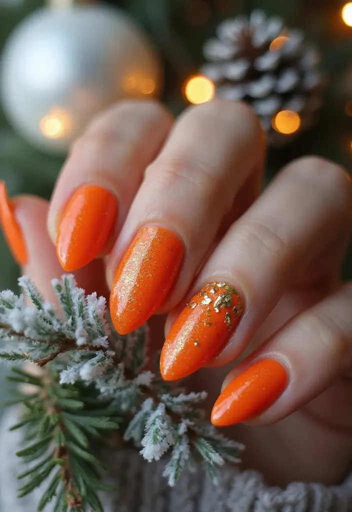 28 Bold Nail Colors You’ll Want to Try This Winter - 26. Sunset Orange