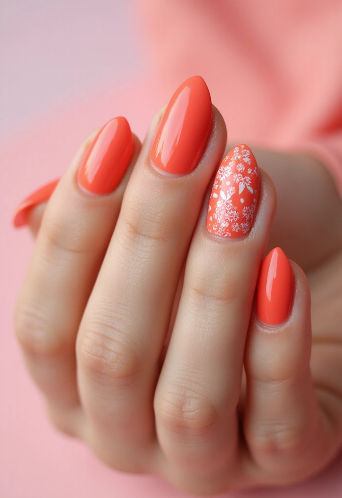 28 Bold Nail Colors You’ll Want to Try This Winter - 28. Vibrant Coral