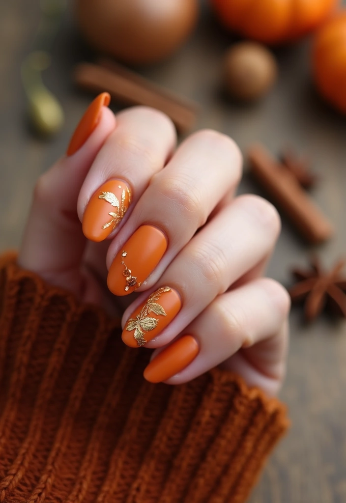 28 Bold Nail Colors You’ll Want to Try This Winter - 7. Pumpkin Spice