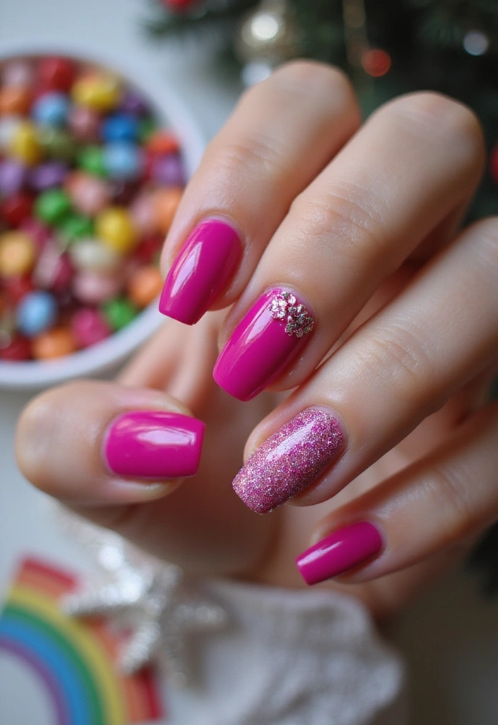 28 Bold Nail Colors You’ll Want to Try This Winter - 8. Bright Fuchsia