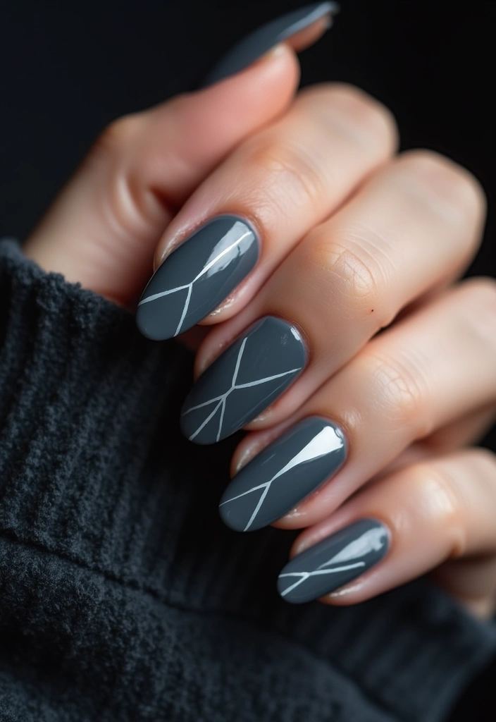 28 Bold Nail Colors You’ll Want to Try This Winter - 9. Steel Gray