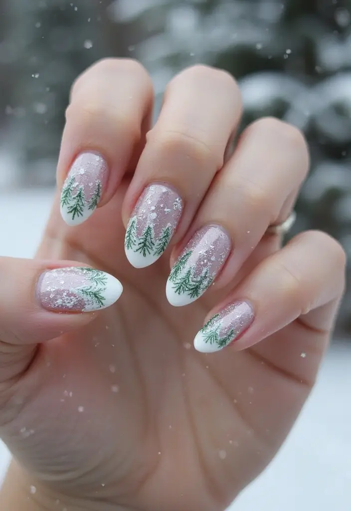 28 Chic Winter Nail Designs That Feel Cozy and Stylish - 17. Winter Wonderland
