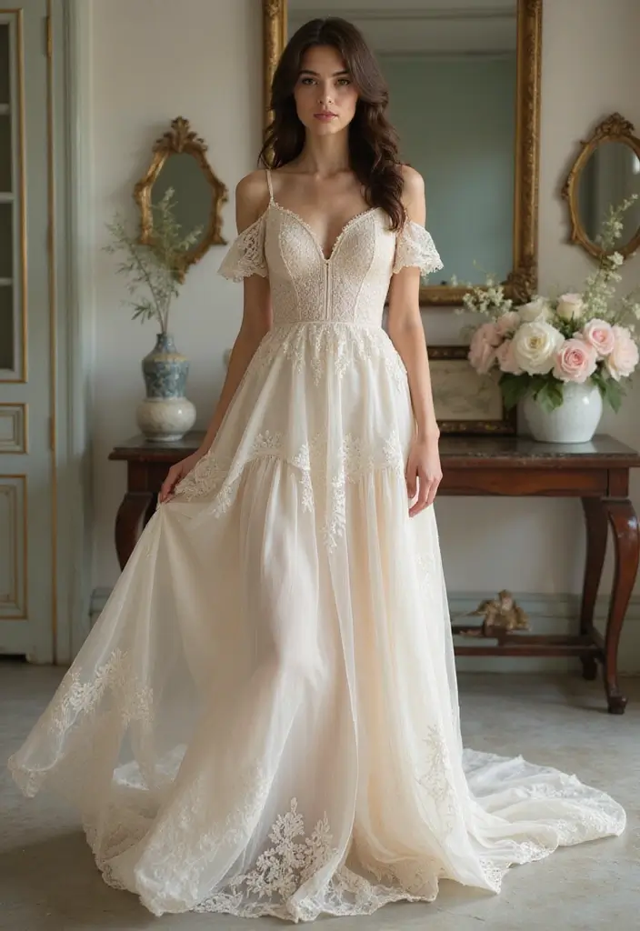 28 Elegant Long Dress Outfits for a Pinterest-Worthy Look - 18. Vintage Glam