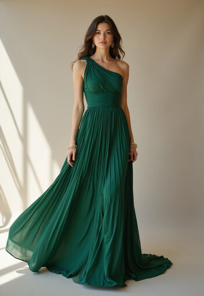 28 Elegant Long Dress Outfits for a Pinterest-Worthy Look - 22. Unique Necklines