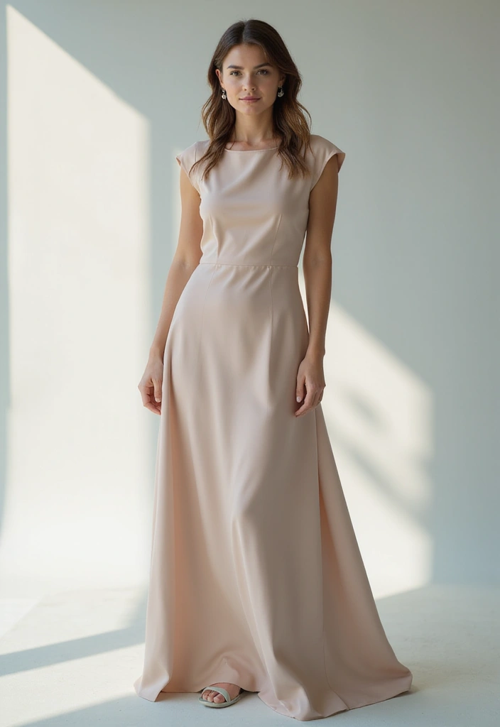 28 Elegant Long Dress Outfits for a Pinterest-Worthy Look - 26. Sophistication in Simplicity