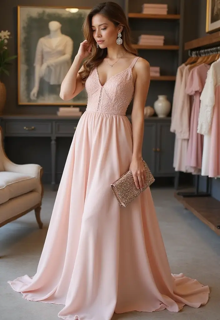 28 Elegant Long Dress Outfits for a Pinterest-Worthy Look - 9. The Classic A-Line