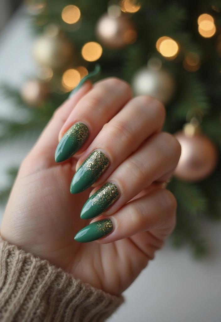 28 Glitter Nail Ideas That Light Up Your December Nights - 27. Glitter Dipped Tips