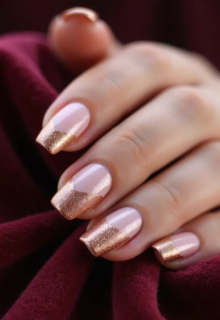 28 Party-Ready Metallic Nail Styles to Celebrate New Year’s in Style! - 3. Glamorous Rose Gold