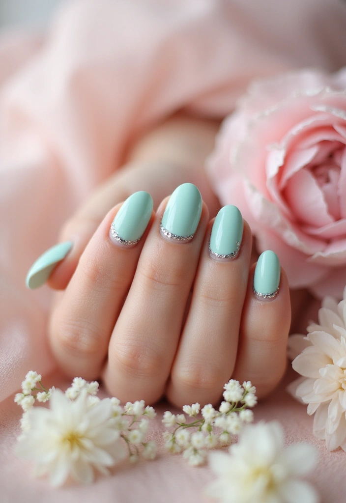 28 September Nail Colors That Set the Tone for Fall - 21. Frosted Mint