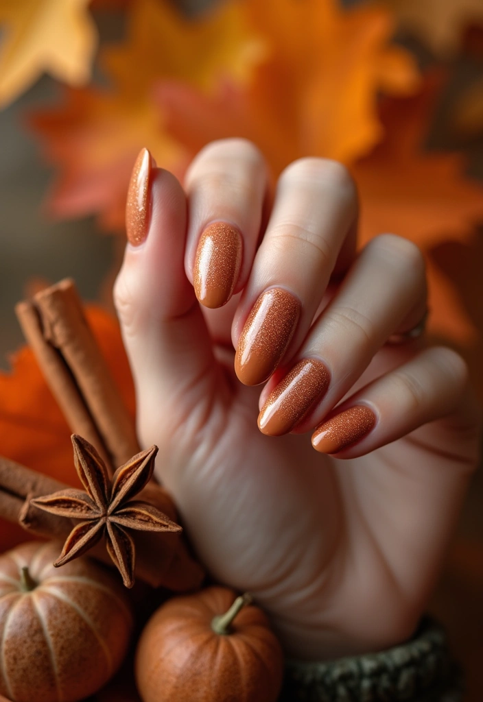 28 September Nail Colors That Set the Tone for Fall - 26. Cinnamon Spice