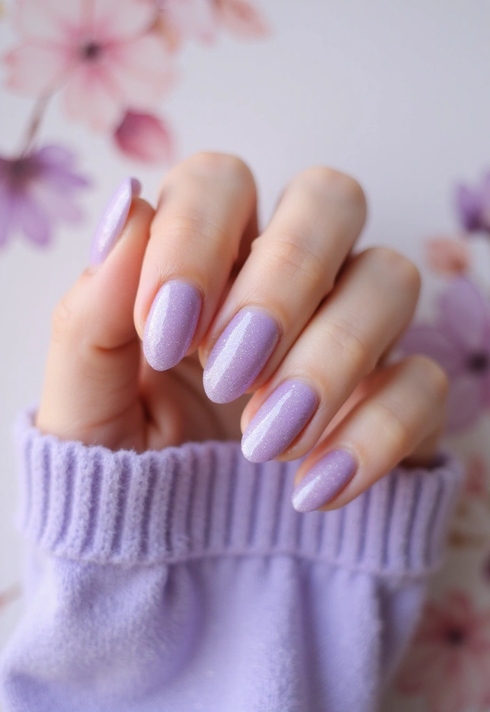 28 September Nail Colors That Set the Tone for Fall - 27. Frosted Lavender