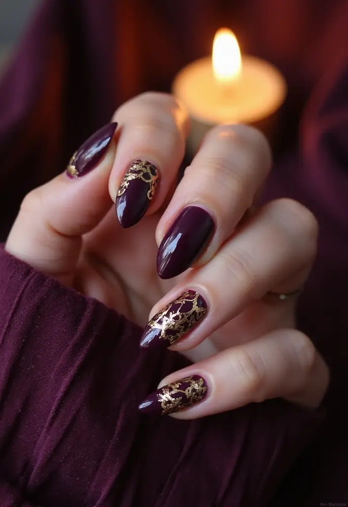 28 September Nail Colors That Set the Tone for Fall - 6. Deep Plum