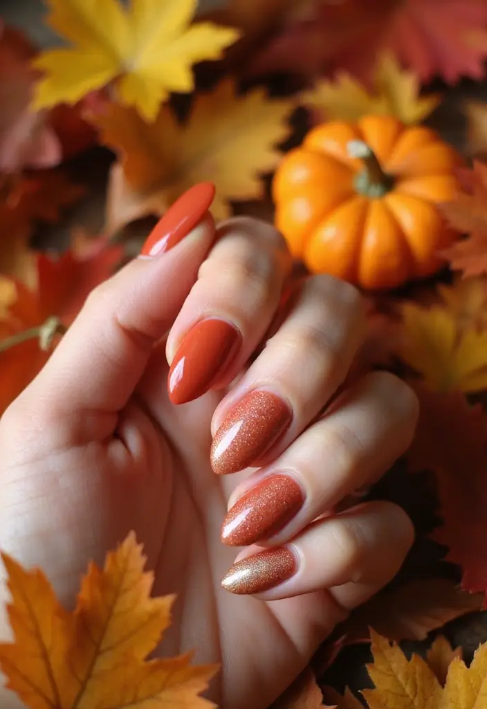 28 September Nail Colors That Set the Tone for Fall - 7. Terracotta