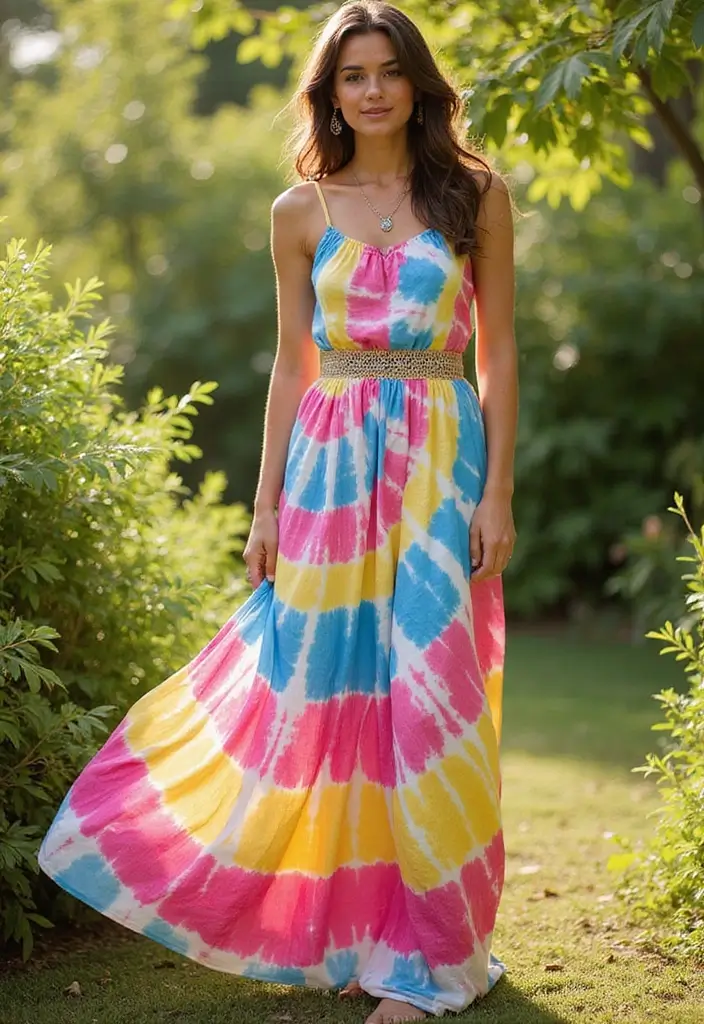 28 Statement Dresses That Will Be Huge in 2025 - 15. Statement Tie Dye Dress