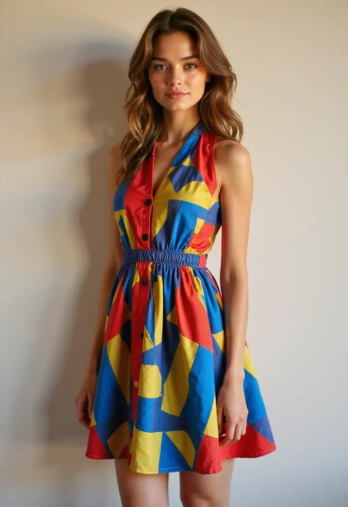 28 Statement Dresses That Will Be Huge in 2025 - 2. Bold Geometric Patterns