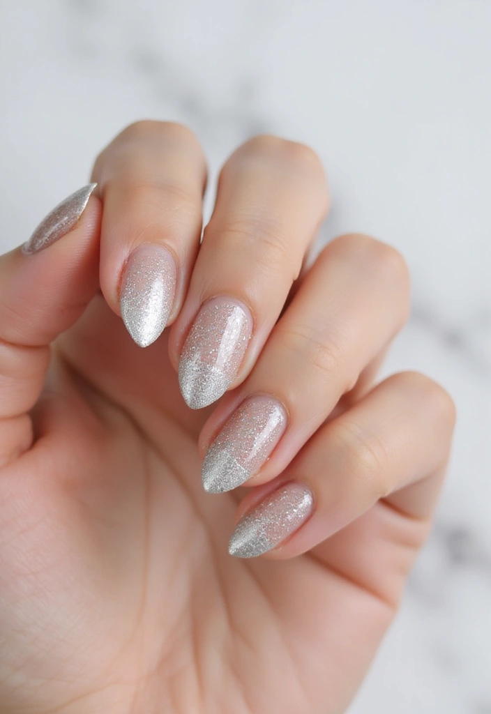 29 Cute Nail Art Ideas Inspired by Pinterest’s Top Trends - 18. Minimalist Glitter Fade